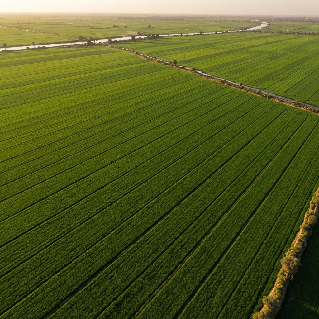 Egyptian agricultural fields